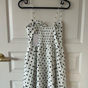 Reformation vinny dress dot pattern